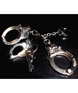 Sexy Unisex Jewelry Miniature Metal Handcuffs Keychain Lock & Keys REALLY WORKS!
