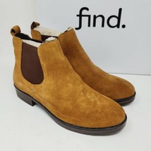 Find Women&#39;s Boots Size 8 M Ankle Chelsea Emily Brown Suede Casual PE-5736 - £30.99 GBP