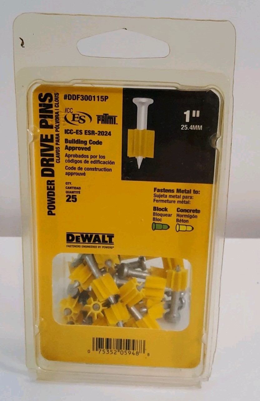DEWALT  1&quot; Powder Threaded Studs - 25-Pack - 1/4&quot;-20 - $5.93