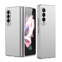 Flip Snap On Premium Matte Finish Case Cover Silver For Samsung Galaxy Z Fold3 - £6.76 GBP