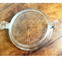 Anchor Hocking Fire King Vintage Glass Hot Plate Trivet Philbe Clear Blu... - $14.65