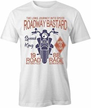 Roadway Bastard T Shirt Tee Short-Sleeved Cotton Motorcycle Clothing S1WSA187 - £12.68 GBP+