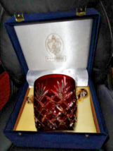 Faberge Odessa Ruby Red Crystal Ice Bucket - $495.00