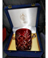 Faberge Odessa Ruby Red Crystal Ice Bucket - $495.00