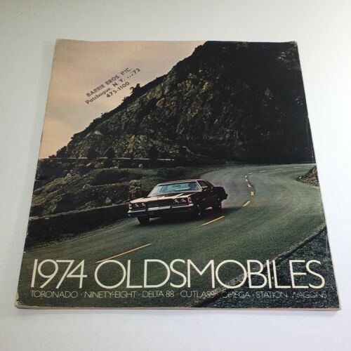 1974 Oldsmobile Toronado-Ninety-Eight Dealership Car Auto Brochure Catalog - $7.09