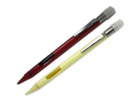 Red &amp; Cream Vintage Pentel Quicker Clicker 0.9mm Mechanical Pencils Unus... - £28.43 GBP