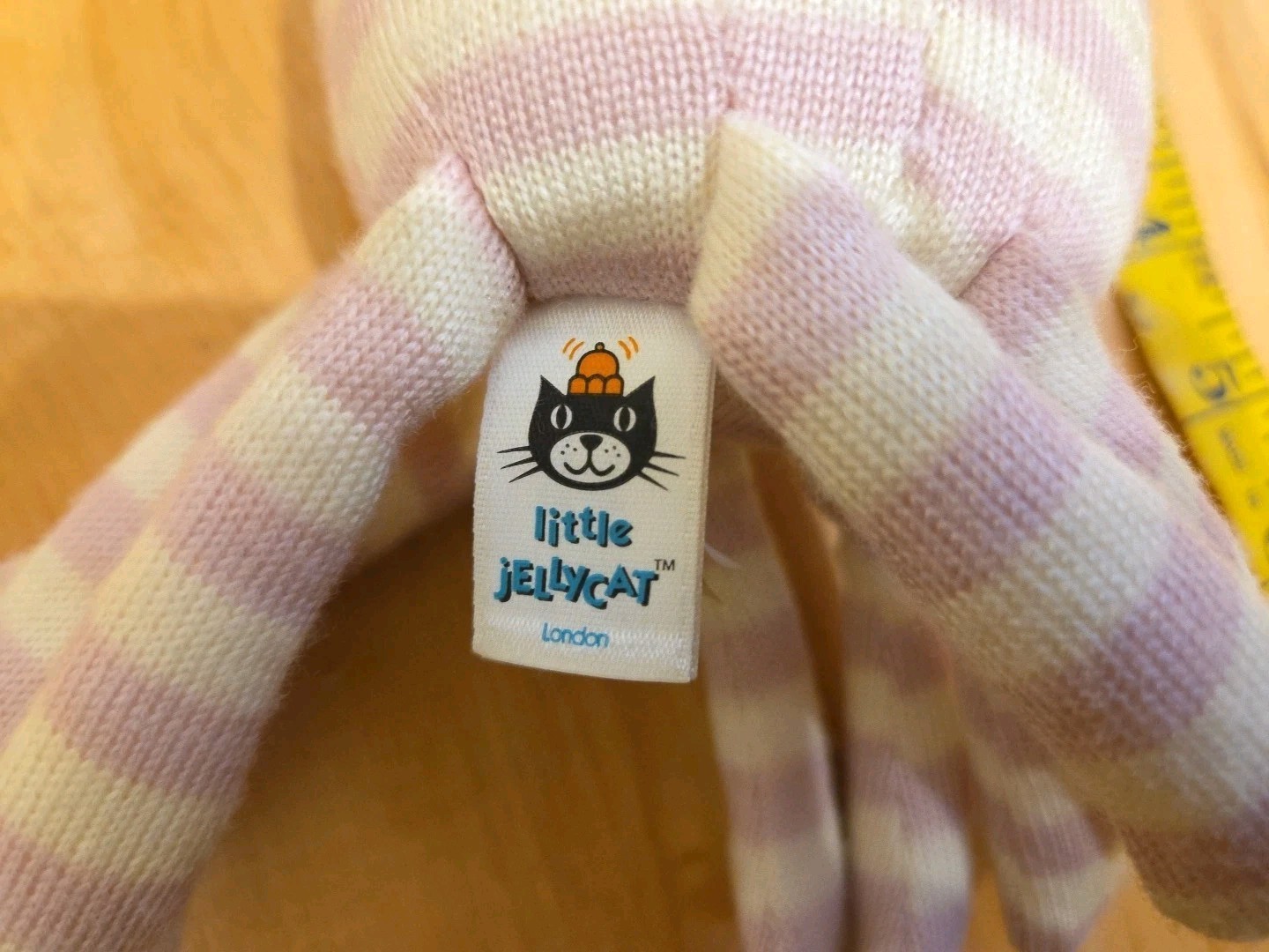 Little JELLYCAT Octavia Octopus Jitter Pink White Wiggles and Jiggles Pull Chord Item image 6