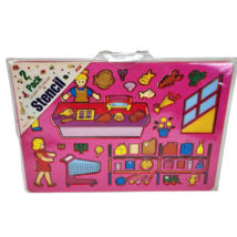 VINTAGE HANS 2 PACK LEARN TO DRAW STENCIL PINK GROCERY STORE FOOD MONEY NEW - $37.05