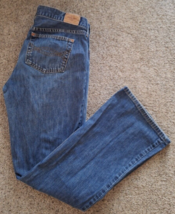 Abercrombie &amp; Fitch Jeans Women 10R  Flare Leg Vintage Distressed 32x32 USA Made - $21.34