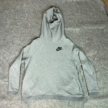 Nike Womens Hoodie Extra Large Gray Air Logo Sweater Cowl Hood Sports Lo... - £11.44 GBP