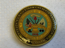 United States Army Reserve Ambassador Challenge Coin Military Excellence Medal - £23.66 GBP