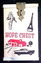 Coin Bank - Tin Hope Chest Bank - Vintage - $10.00