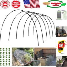 6 Sets of 7FT Grow Tunnel Greenhouse Hoops - Eco-Friendly Fiberglass Kit - $738.34 MXN