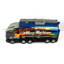 VTG Micro Machines Super Stunt City Semi Vehicle Tanker Truck Playset Hasbro 01 - £24.77 GBP