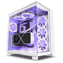 NZXT - H9 Elite ATX Mid-Tower Case with Dual Chamber - White - $361.99