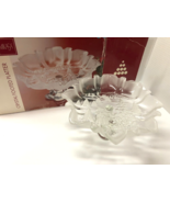 MIKASA Crystal Footed Christmas Child Trimming Tree 9&quot;  Bon Bon Dish Pla... - $19.80