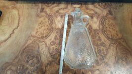 Antique clear pressed glass syrup pitcher, 1870&#39;s - €12,62 EUR