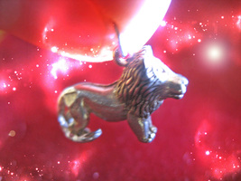 HAUNTED NECKLACE KING LION CONQUER OVERTHROW WIN MAGICK GOLDEN ROYAL MAGICK image 2