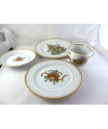 Fitz &amp; Floyd St. Nicholas 7.5&quot;Salad 6.5 desert shallow bowl saucer cup s... - €63,32 EUR
