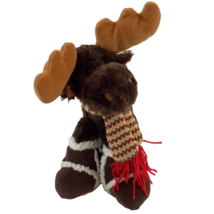 Dan Dee Reindeer Plush Stuffed Animal Collectors Choice Christmas Scarf ... - $19.60