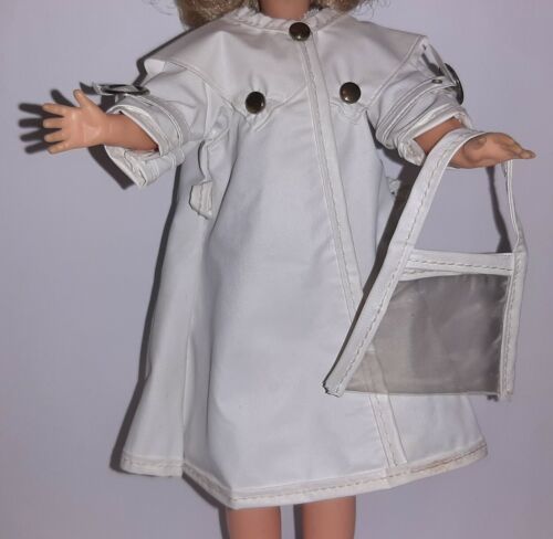 IDEAL Little Miss Revlon #9135 Raincoat Short Rain Jacket & Clear Purse - $14.85