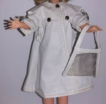 IDEAL Little Miss Revlon #9135 Raincoat Short Rain Jacket &amp; Clear Purse - £11.73 GBP