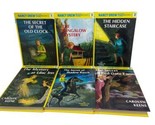 Nancy Drew Mystery Stories Lot of 6 Hardback Book Glossy Carolyn Keene V... - $45.18