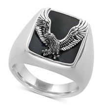 Fashion Hip Hop Flying Eagle Ring Men Wedding Accessories Steampunk Indian Rock  - £7.08 GBP
