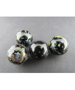 Doug Sweet confetti Handmade Art Glass Marble lot x4 5/8&quot; ESTATE SALE - $842.87 MXN