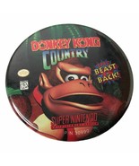 Vtg Donkey Kong Country Super Nintendo Promo 2-1/8&quot; Button Pinback 1990s... - £34.66 GBP