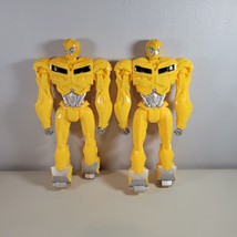 Transformer Action Figure Lot Yellow Green Eyes Optimus Prime Hasbro 11.5" Tall - $12.86