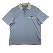 Untuckit Polo Shirt Men’s Medium Light Blue Short Sleeve 3 Buttons - £15.01 GBP