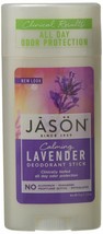 Jason Calming Lavender Aluminum and Paraben Free Deodorant Stick, 2.5 Ounce - £10.59 GBP