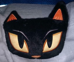 Hyde &amp; Eek! Whimsical BLACK CAT Toss Pillow New - £14.85 GBP