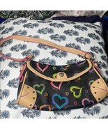 XOXO Black and Tan Heart Pattern Women&#39;s Bag - $12.00