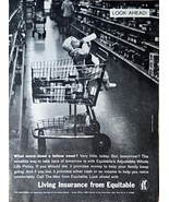 Living Insurance Equitable Look Ahead 1962 vintage print ad - $191.22 MXN