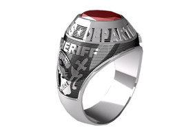 Police Ring Mens TRADITIONAL-Sterling Silver - £255.65 GBP