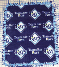Tampa Bay Rays Baby Blanket Fleece Pet Lap Blue 30&quot;x 24&quot; MLB Baseball - £34.14 GBP