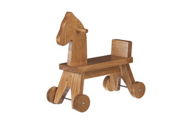 TODDLER RIDE ON HORSE - Amish Handcrafted Wood Walker Toy - Handmade in ... - £153.11 GBP