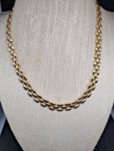 Vintage Solid Italian 14k Yellow Gold Fancy Panther Link Necklace 36g - $1,758.49