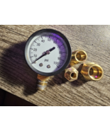 NEW Durable 100 PSI Pressure Gauge w/. 1/4&quot; Lower Connection Accurate &amp; ... - $34.69 CAD