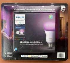 Philips Hue White and Color Ambiance Bulb Starter Kit 3 Bulbs 1 Bridge S... - $96.57
