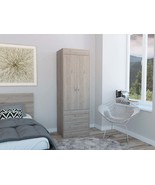 Lisboa 2-Door Armoire - Light Gray - $6,624.50 MXN