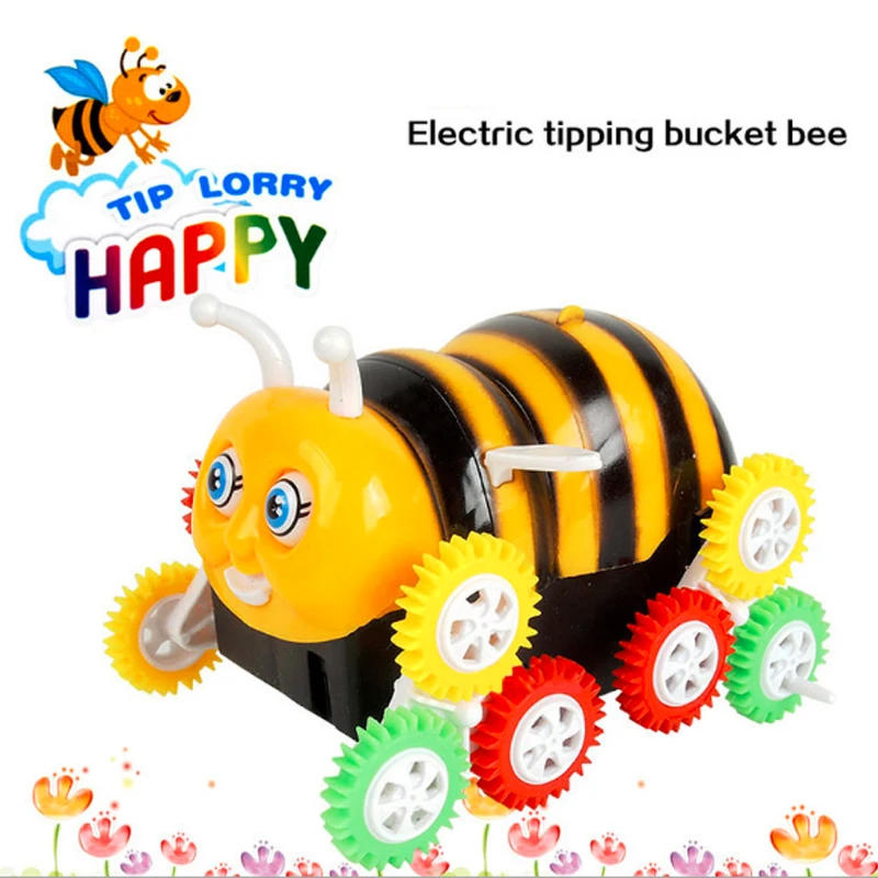 Cute little bee dump truck electric tipping bucket bee children electric car toy - £10.08 GBP