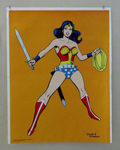 Rare vintage original 1978 Wonder Woman poster: 1970s DC Comics Superhero pin-up - $36.06