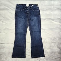 Frame Jeans Womens Size 27 Le Crop Mini Boot Lace Up in Hayworth Denim P... - €26,59 EUR