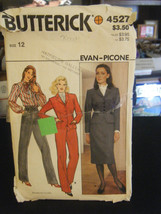 Butterick Evan-Picone 4527 Misses Lined Jacket, Skirt &amp; Pants Pattern - Size 12 - £5.99 GBP