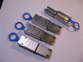 Lot of 4 Molex Pull Tab Transceiver Plug Housing Blank Cover Metal - USED - £11.75 GBP