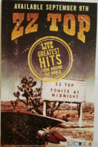 ZZ TOP Live Greatest Hits 11 x 17 Promo Album Poster 2016 - £20.38 GBP