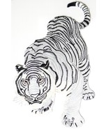 8&quot;x12&quot; Big Jumbo Large White Bengal Tiger Big Cat Wild Animal Rider Bike... - $34.26